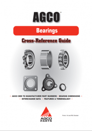 AGCO Bearings CROSS REFERENCE GUİDE